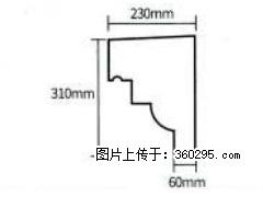 产品分解图型 - 檐口线，型号：SX311-YK-3，规格：230x310mm(3) - 常州三象EPS建材 cz.sx311.cc